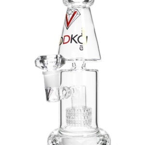 Vodka Glass "Rose Quartz" Diamond Series Bong | Water Pipes For Sale