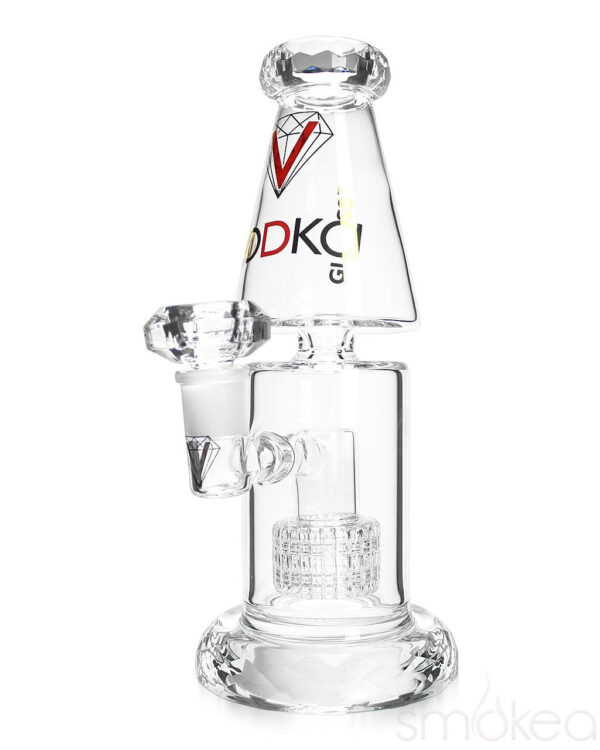 Vodka Glass "Rose Quartz" Diamond Series Bong | Water Pipes For Sale