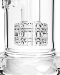 Vodka Glass "Rose Quartz" Diamond Series Bong | Water Pipes For Sale