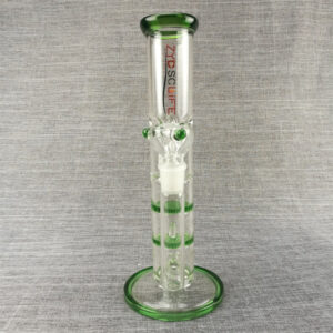 11″ Honeycomb Perc Straight Tube Glass Bong