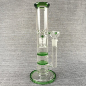 11″ Honeycomb Perc Straight Tube Glass Bong