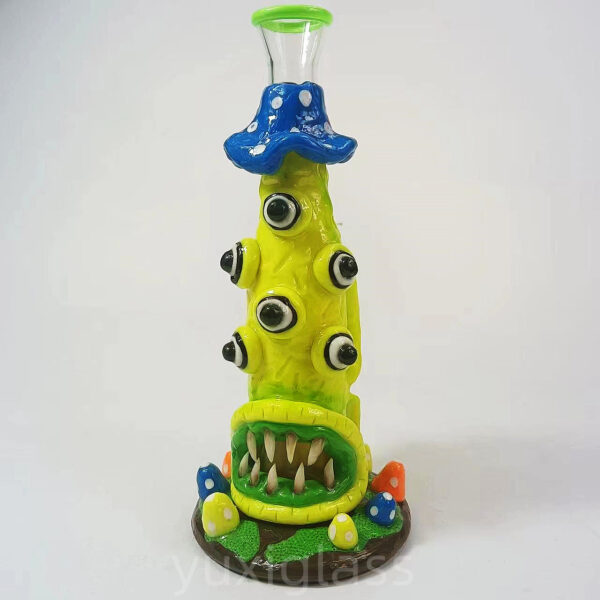 8″ Eyeball Monster Glass Bong