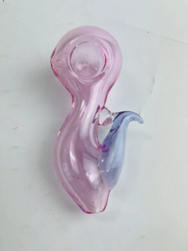 Curved Glass Spoon Pipe
