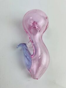 Curved Glass Spoon Pipe