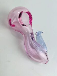 Curved Glass Spoon Pipe