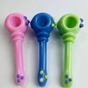 Maria Ring Colored Glass Weed Pipe