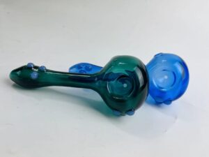 Pure Color Glass Pipe w/ Marble