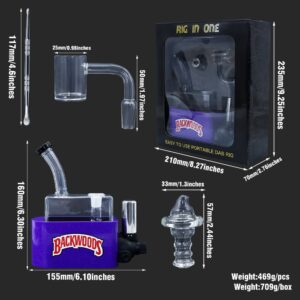 RIG IN ONE Portable Dab Rig(Random color)
