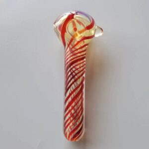 Spiral Glass Spoon Hand Pipe w/ Marble