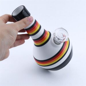 Ceramic Rainbow Beaker Bong