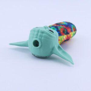 “Baby Yoda” Themed Silicone Smoking Pipe with Random Pattern