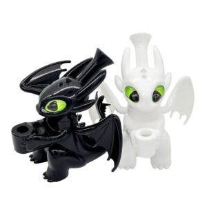 Night Fury Shaped Mini Silicone Water Pipe