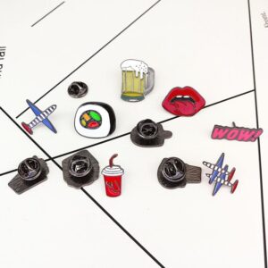 Cartoon Food Enamel Pin