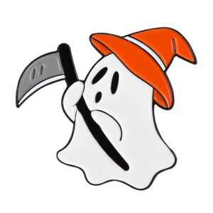 Halloween White Ghost Enamel Pin