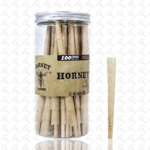 Hornet Natural Wood Pulp Rolling Cones – 72 Pack
