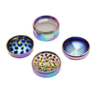 Fan Cover Zinc Alloy Weed Grinder 4 Layer