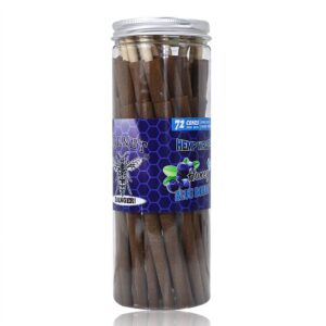 Blueberry Flavored Brown Cigar Skin Pre-Rolled Cones – Pack of 72