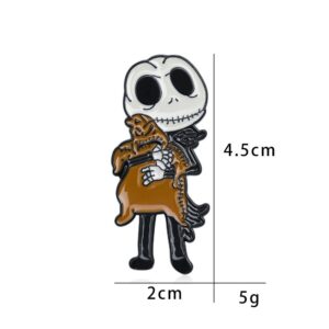 Scaring Skull Enamel Pin