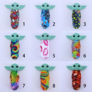 “Baby Yoda” Themed Silicone Smoking Pipe with Random Pattern