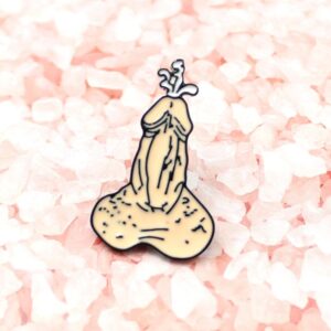 Splooge Penis Enamel Pin