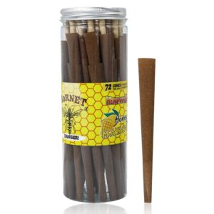 Pineapple Flavored Brown Cigar Skin Pre-Rolled Cones – Pack of 72