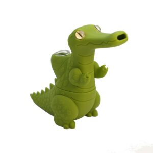 Mini Multi-Functional Silicone Crocodile Water Pipe (Radom Color)