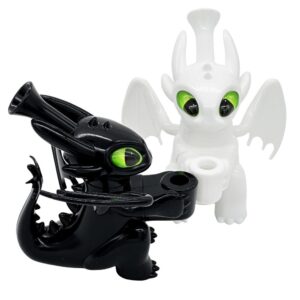 Night Fury Shaped Mini Silicone Water Pipe