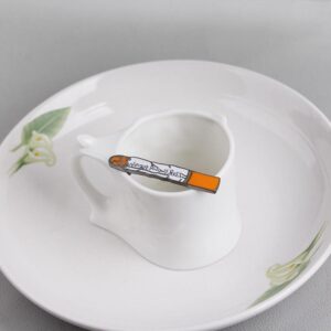 Engraved Cigarette Enamel Pin