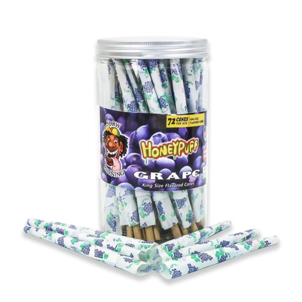 HoneyPuff Grape Flavored Rolling Papers – Pack of 72