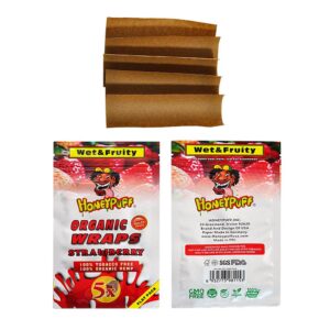 HoneyPuff Strawberry Organic Rolling Paper – 50 Packs