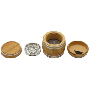 Drum Wood Metal Weed Grinder