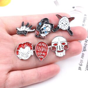 Horror Character Enamel Pin