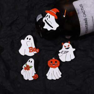 Halloween White Ghost Enamel Pin