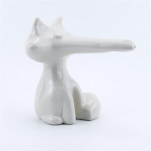 Fox-Shaped Ceramic Water Pipe