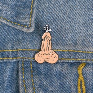 Splooge Penis Enamel Pin