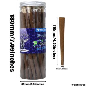 Blueberry Flavored Brown Cigar Skin Pre-Rolled Cones – Pack of 72