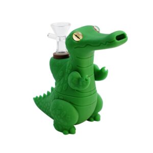 Mini Multi-Functional Silicone Crocodile Water Pipe (Radom Color)