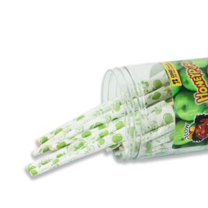 HoneyPuff King Size Green Apple Rolling Cones – 72 Count Textured Paper