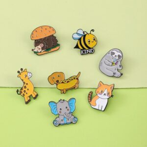 Cartoon Animal Enamel Pin