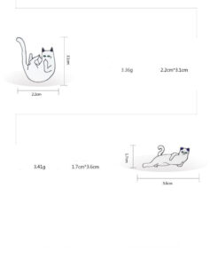 Cartoon Cat Enamel Pin