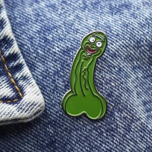Cucumber Penis Enamel Pin