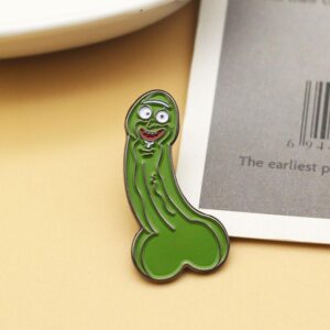 Cucumber Penis Enamel Pin