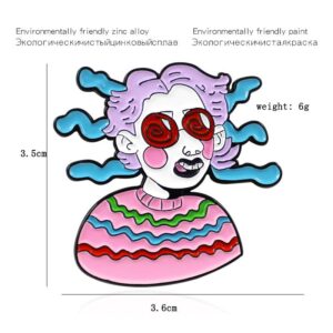 Funny Fashion Girl Enamel Pin