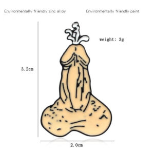 Splooge Penis Enamel Pin