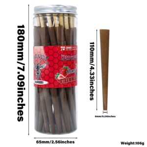 Strawberry Flavored Brown Cigar Skin Pre-Rolled Cones – Pack of 72