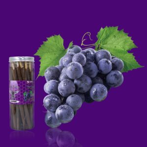 Grape Flavored Brown Cigar Skin Pre-Rolled Cones – Pack of 72