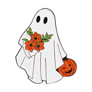 Halloween White Ghost Enamel Pin