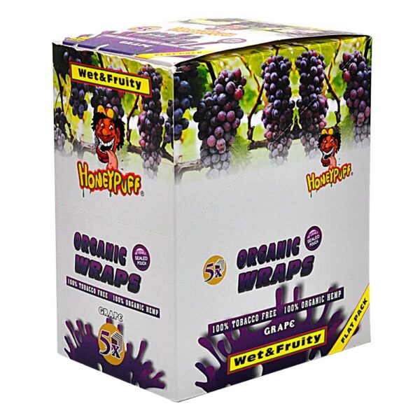 HoneyPuff Grape Organic Rolling Papers – 50 Packs