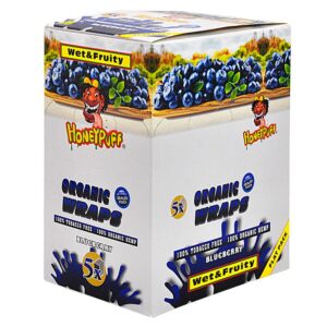 HoneyPuff Blueberry Organic Rolling Papers – 50 Packs