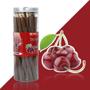 Cherry Flavored Brown Cigar Skin Pre-Rolled Cones – Pack of 72